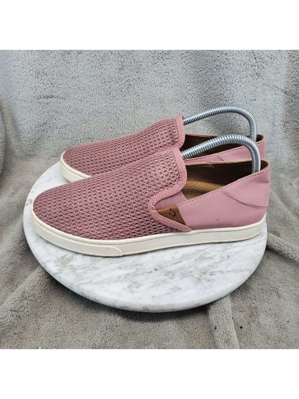Olukai Shoes Womens Size 9 Pehuea Pink Textile Slip On Sneakers *Read*
